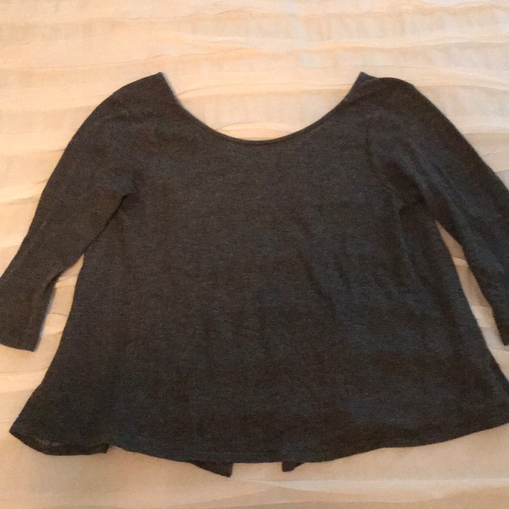 Open Back 3/4 Sleeve Shirt (ADULT XSMALL)